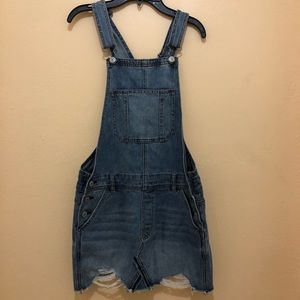 American Eagle Denim Overall Dress